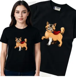 koszulka-damska-czarny-bawelna-t-shirt-m-nadruk