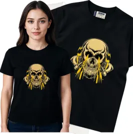 koszulka-damska-czarny-bawelna-t-shirt-m-nadruk