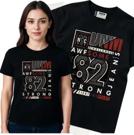 koszulka-damska-czarny-bawelna-t-shirt-l-nadruk