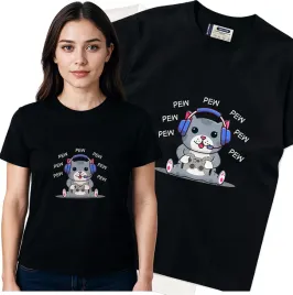 koszulka-damska-czarny-bawelna-t-shirt-s-nadruk