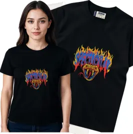 koszulka-damska-czarny-bawelna-t-shirt-s-nadruk