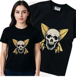 koszulka-damska-czarny-bawelna-t-shirt-l-nadruk