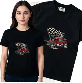 koszulka-damska-czarny-bawelna-t-shirt-s-nadruk