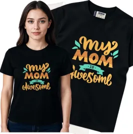 koszulka-damska-czarny-bawelna-t-shirt-m-nadruk