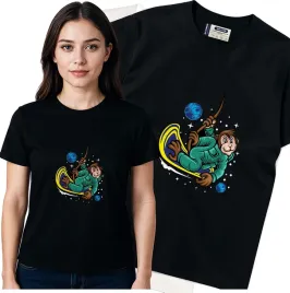 koszulka-damska-czarny-bawelna-t-shirt-s-nadruk