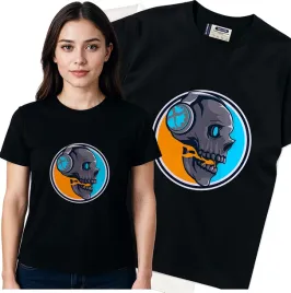 koszulka-damska-czarny-bawelna-t-shirt-l-nadruk