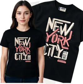 koszulka-damska-czarny-bawelna-t-shirt-l-nadruk