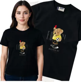 koszulka-damska-czarny-bawelna-t-shirt-s-nadruk