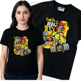 koszulka-damska-czarny-bawelna-t-shirt-m-nadruk