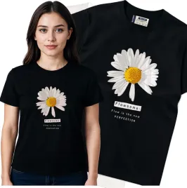 koszulka-damska-czarny-bawelna-t-shirt-m-nadruk