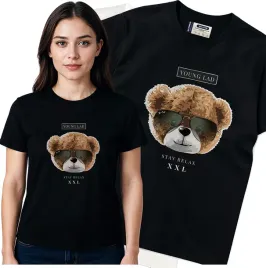 koszulka-damska-czarny-bawelna-t-shirt-m-nadruk