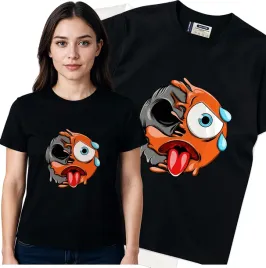 koszulka-damska-czarny-bawelna-t-shirt-l-nadruk
