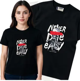 koszulka-damska-czarny-bawelna-t-shirt-s-nadruk