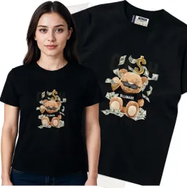 koszulka-damska-czarny-bawelna-t-shirt-s-nadruk