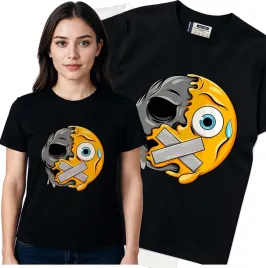 koszulka-damska-czarny-bawelna-t-shirt-l-nadruk
