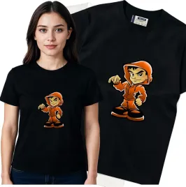 koszulka-damska-czarny-bawelna-t-shirt-s-nadruk
