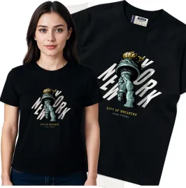 koszulka-damska-czarny-bawelna-t-shirt-m-nadruk