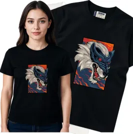 koszulka-damska-czarny-bawelna-t-shirt-s-nadruk
