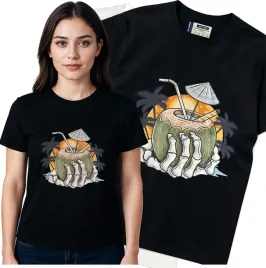 koszulka-damska-czarny-bawelna-t-shirt-xl-nadruk