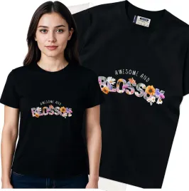 koszulka-damska-czarny-bawelna-t-shirt-m-nadruk