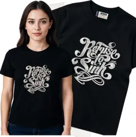 koszulka-damska-czarny-bawelna-t-shirt-s-nadruk