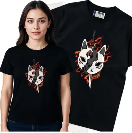 koszulka-damska-czarny-bawelna-t-shirt-m-nadruk