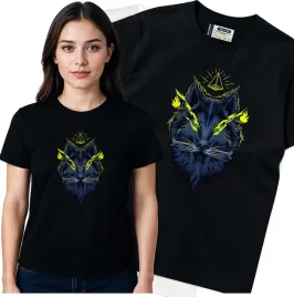 koszulka-damska-czarny-bawelna-t-shirt-s-nadruk