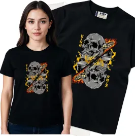 koszulka-damska-czarny-bawelna-t-shirt-s-nadruk
