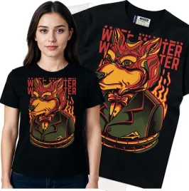 koszulka-damska-czarny-bawelna-t-shirt-l-nadruk