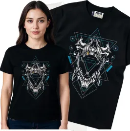 koszulka-damska-czarny-bawelna-t-shirt-l-nadruk