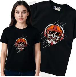 koszulka-damska-czarny-bawelna-t-shirt-s-nadruk