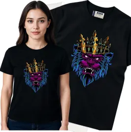 koszulka-damska-czarny-bawelna-t-shirt-s-nadruk
