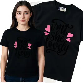 koszulka-damska-czarny-bawelna-t-shirt-m-nadruk