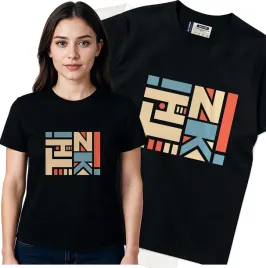 koszulka-damska-czarny-bawelna-t-shirt-s-nadruk