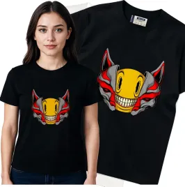 koszulka-damska-czarny-bawelna-t-shirt-s-nadruk