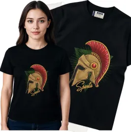 koszulka-damska-czarny-bawelna-t-shirt-s-nadruk