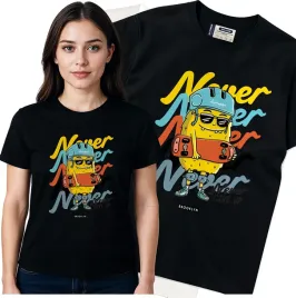 koszulka-damska-czarny-bawelna-t-shirt-m-nadruk