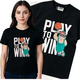 koszulka-damska-czarny-bawelna-t-shirt-m-nadruk