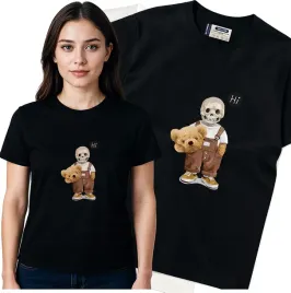 koszulka-damska-czarny-bawelna-t-shirt-l-nadruk