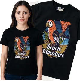 koszulka-damska-czarny-bawelna-t-shirt-m-nadruk