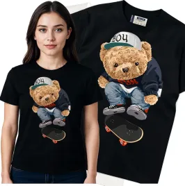 koszulka-damska-czarny-bawelna-t-shirt-s-nadruk