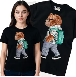 koszulka-damska-czarny-bawelna-t-shirt-s-nadruk