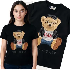 koszulka-damska-czarny-bawelna-t-shirt-s-nadruk