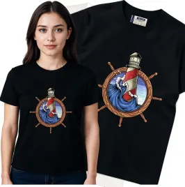 koszulka-damska-czarny-bawelna-t-shirt-m-nadruk