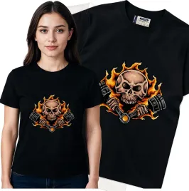 koszulka-damska-czarny-bawelna-t-shirt-m-nadruk
