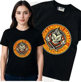 koszulka-damska-czarny-bawelna-t-shirt-s-nadruk