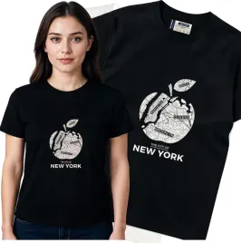 koszulka-damska-czarny-bawelna-t-shirt-s-nadruk