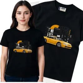 koszulka-damska-czarny-bawelna-t-shirt-s-nadruk