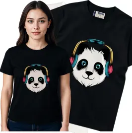 koszulka-damska-czarny-bawelna-t-shirt-m-nadruk