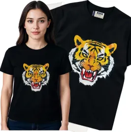 koszulka-damska-czarny-bawelna-t-shirt-l-nadruk